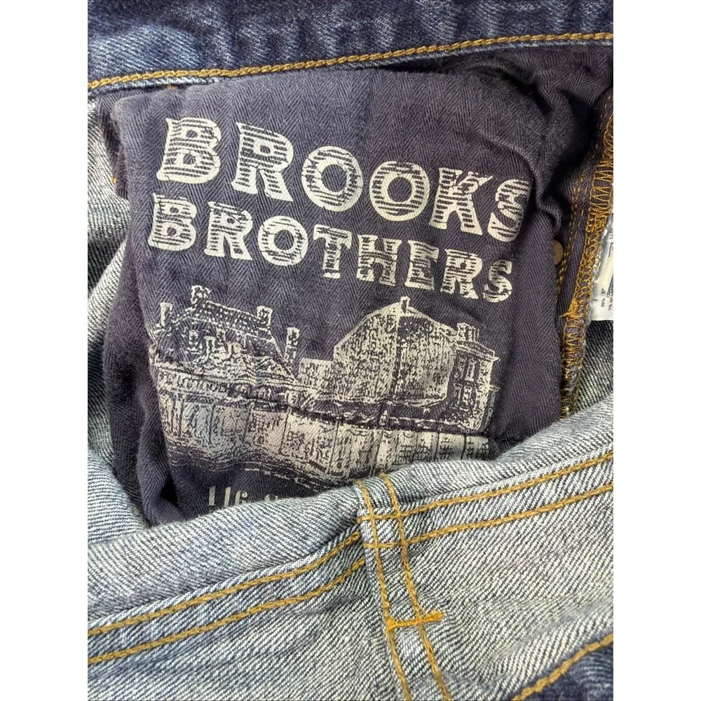 Brooks Brothers Red Fleece 116 Slim Stretch Jeans in Indigo Denim 34X30